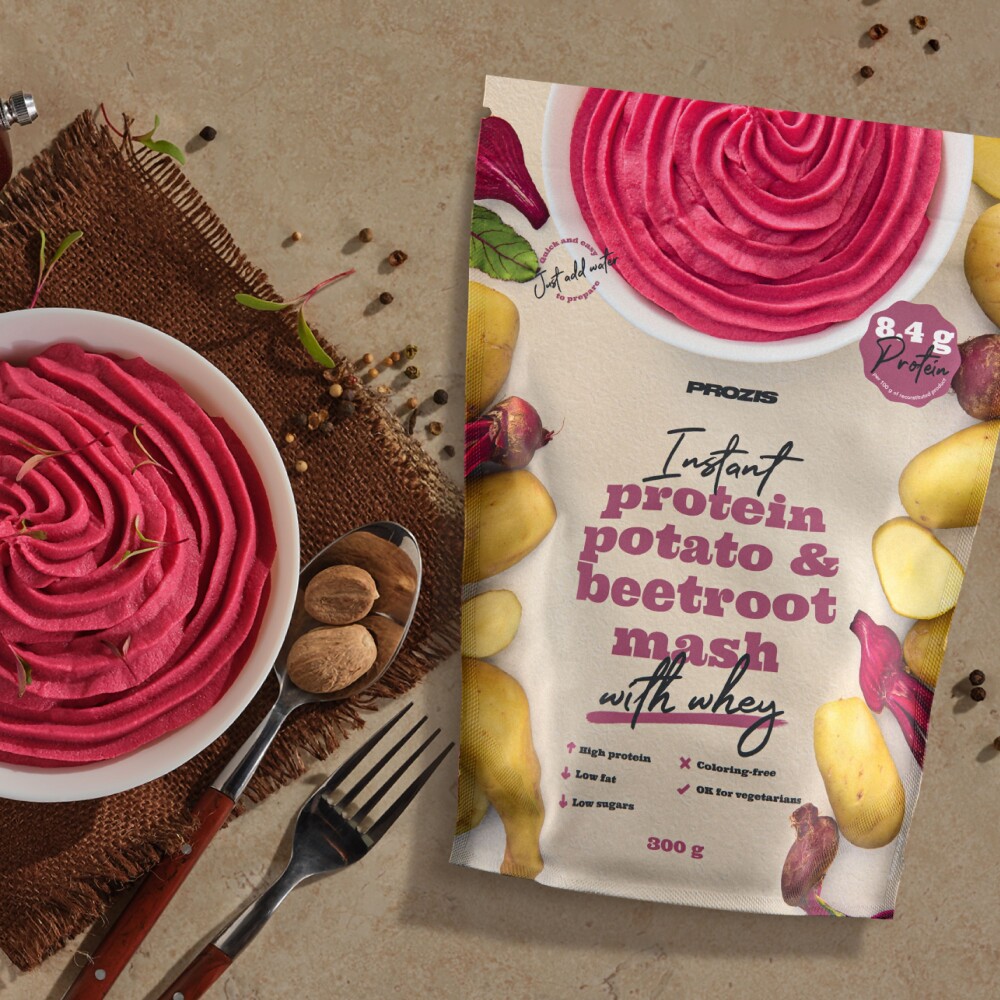 Instant Protein Potato-Beetroot Mash with Whey 10.5 oz