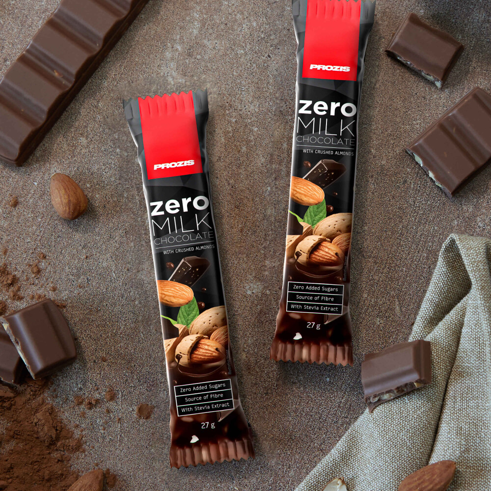 2 x Chocolat au lait aux amandes Zero 27 g