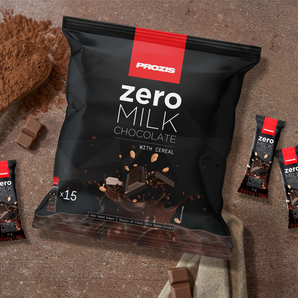 15 x Mini Zero Milk Chocolate with Cereals 10 g