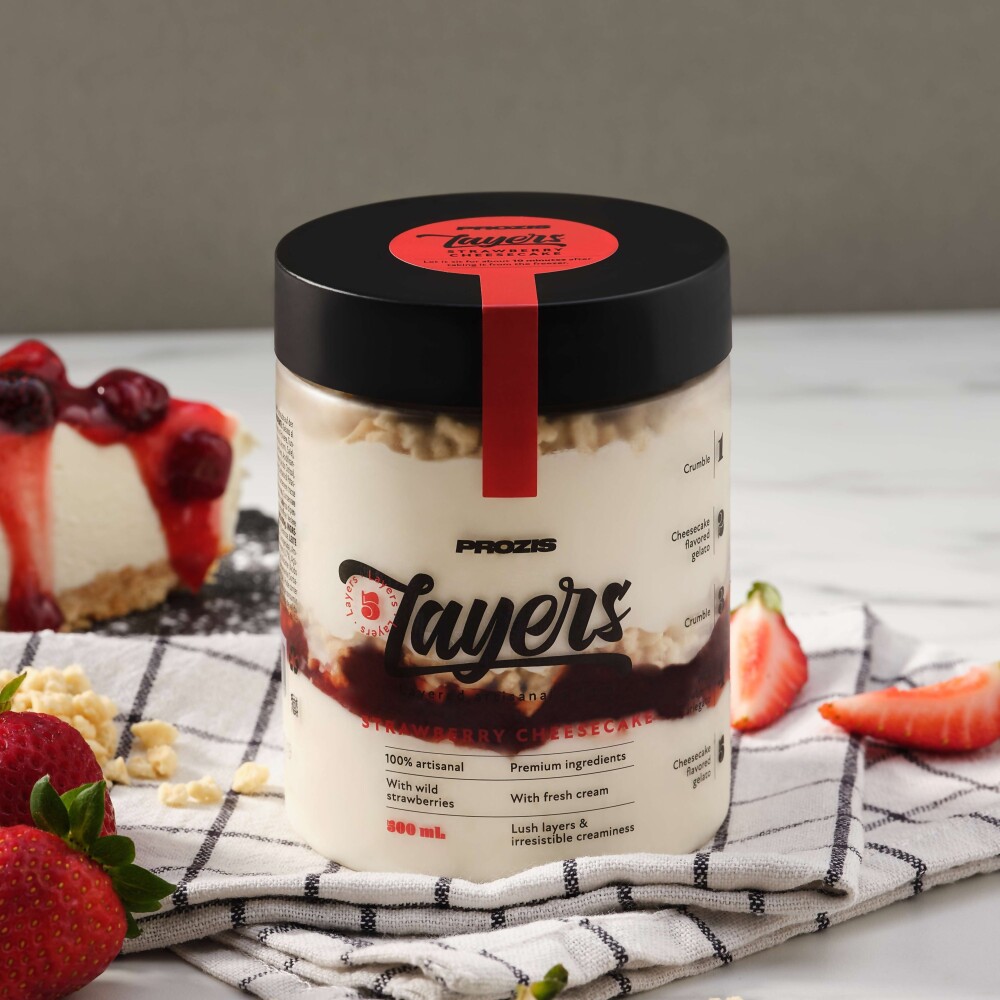 Layers Gelato - Erdbeer-Käsekuchen 500 ml