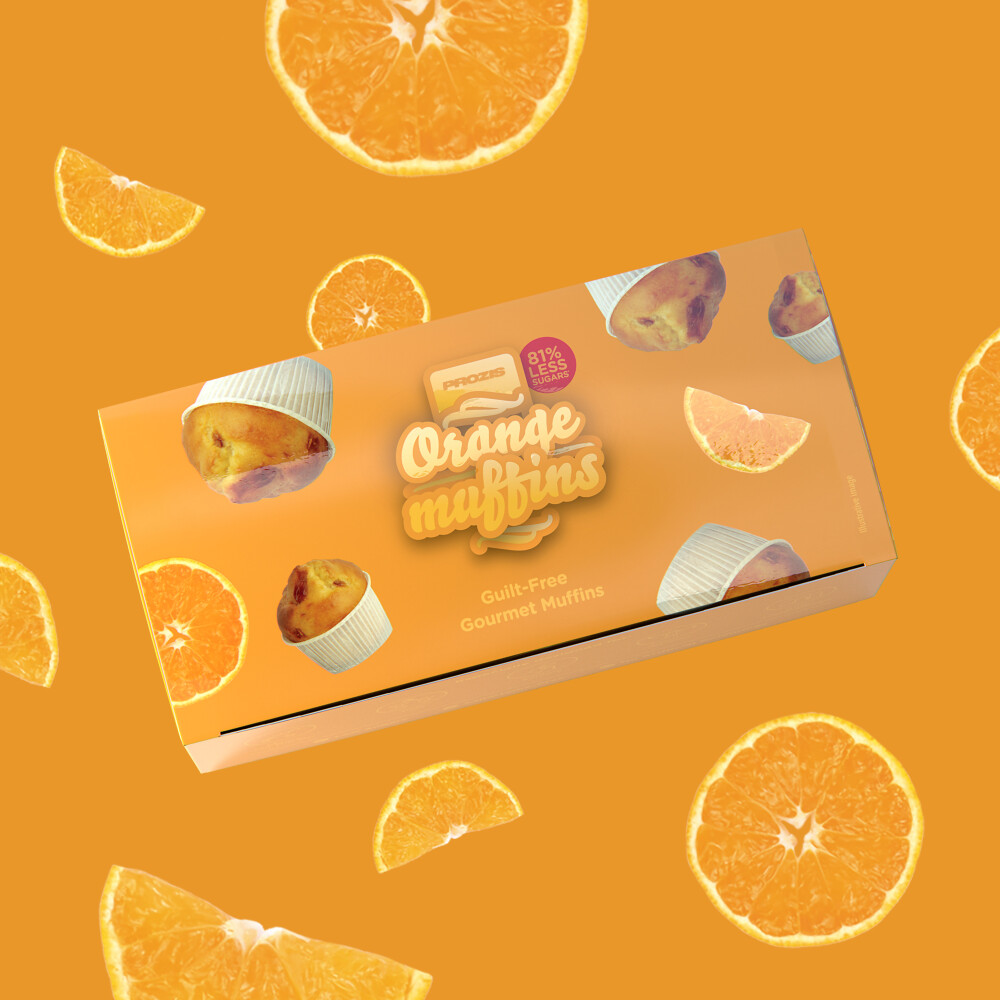 2 x Low Sugar Orange Muffins 60 g
