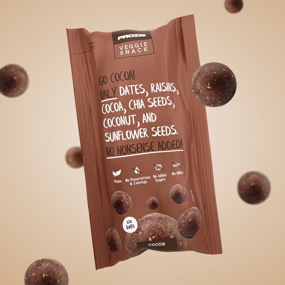 6 x Raw Veggie Snack Balls - Kakao