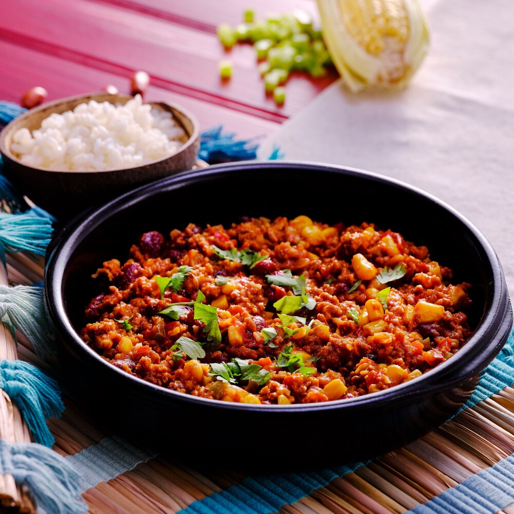 Chili con carne con arroz