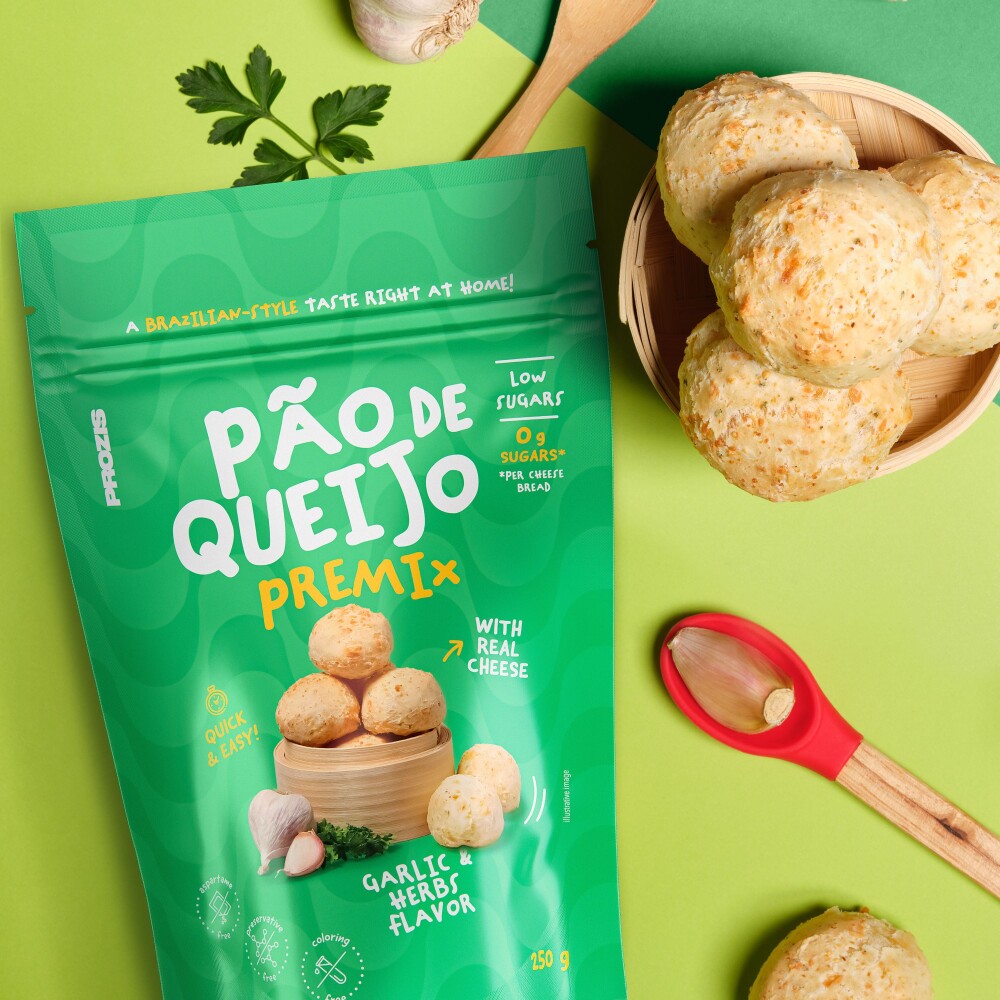 Pão de Queijo - Cheese Bread Premix - Garlic & Herbs 250 g