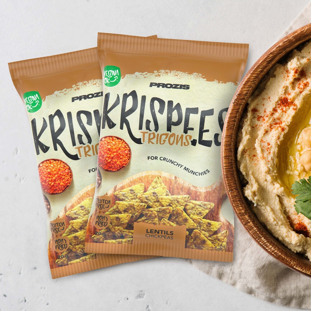 2 x Trigon Krispees - Lentilles avec des Pois Chiches 20 g