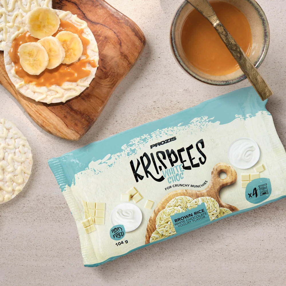 4 x White Choc Krispees - Rice with White Chocolate & Yogurt Flavor 26 g (1)
