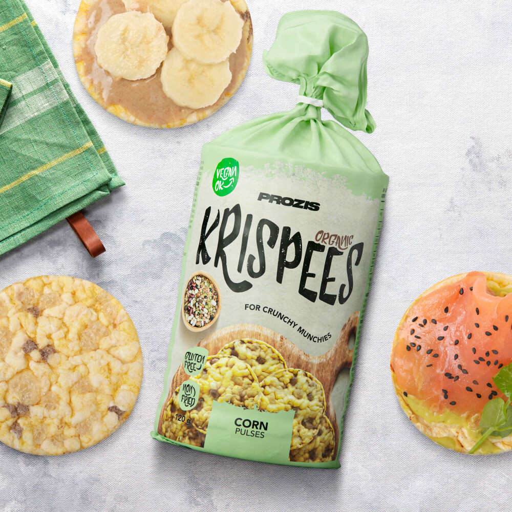 Organic Krispees - Maïs avec des Légumineuses 120 g
