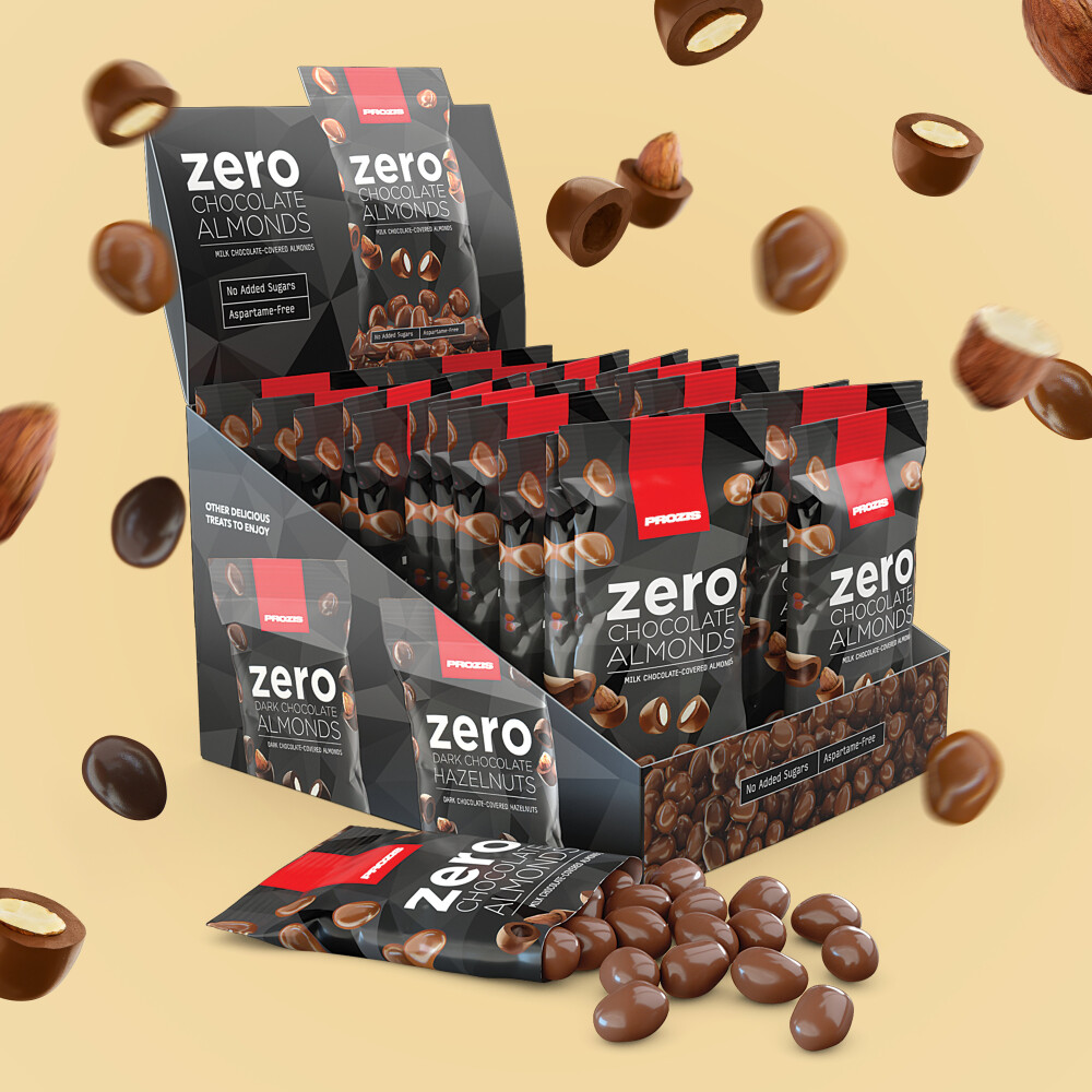 22 x Zero Chocolate Almonds 40g