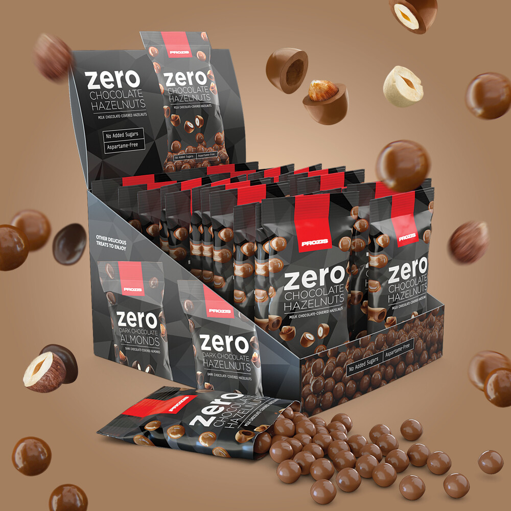 22 x Haselnüsse mit Zero Schokolade 40 g