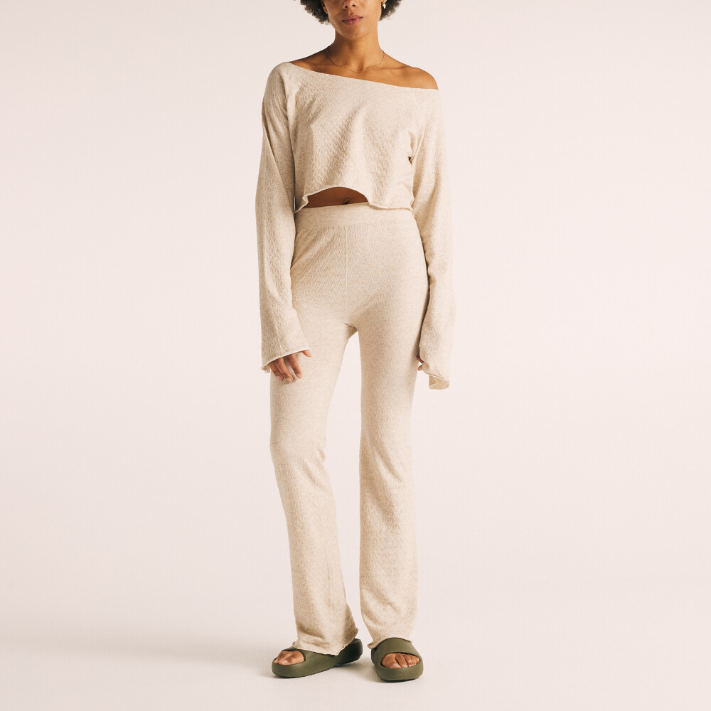 Calming Cashmere LS Crop Top