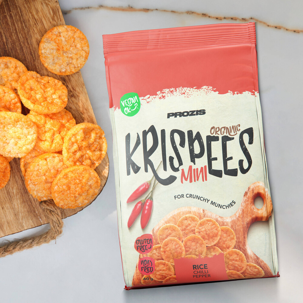 Organic Mini Krispees - Riz avec du Piment 40 g