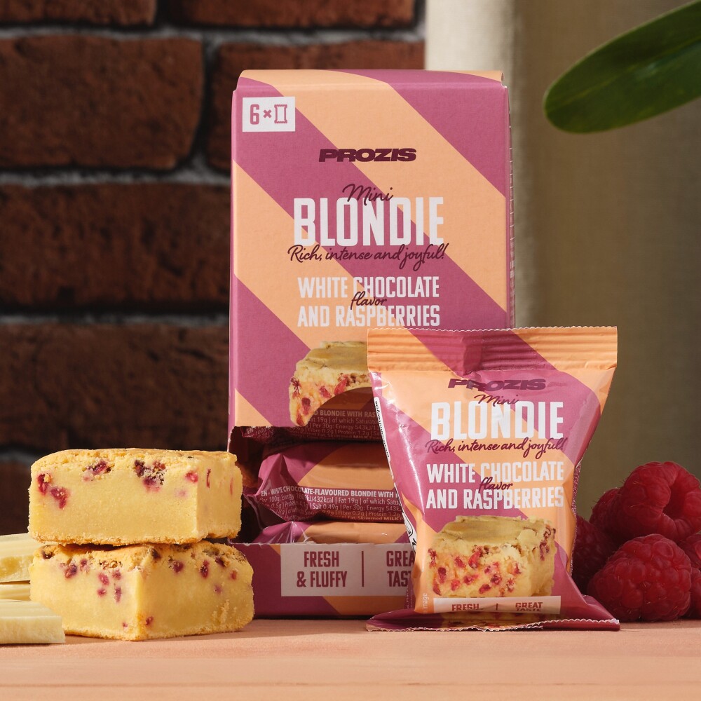 Mini Blondie (6 pièces) - Framboises