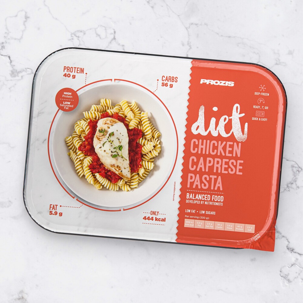 Massa com Frango Caprese Diet