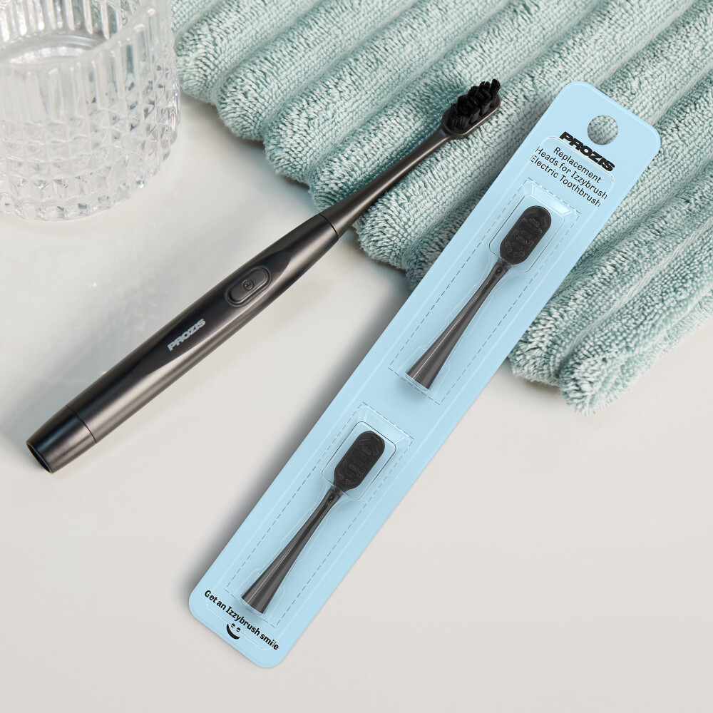 2 x Tête de Rechange pour la Brosse à Dents Électrique IzzyBrush