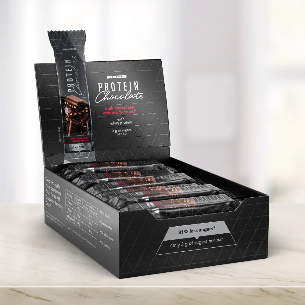 24 x Whey Protein Milk Chocolate - Cranberry-Crunch 27 g