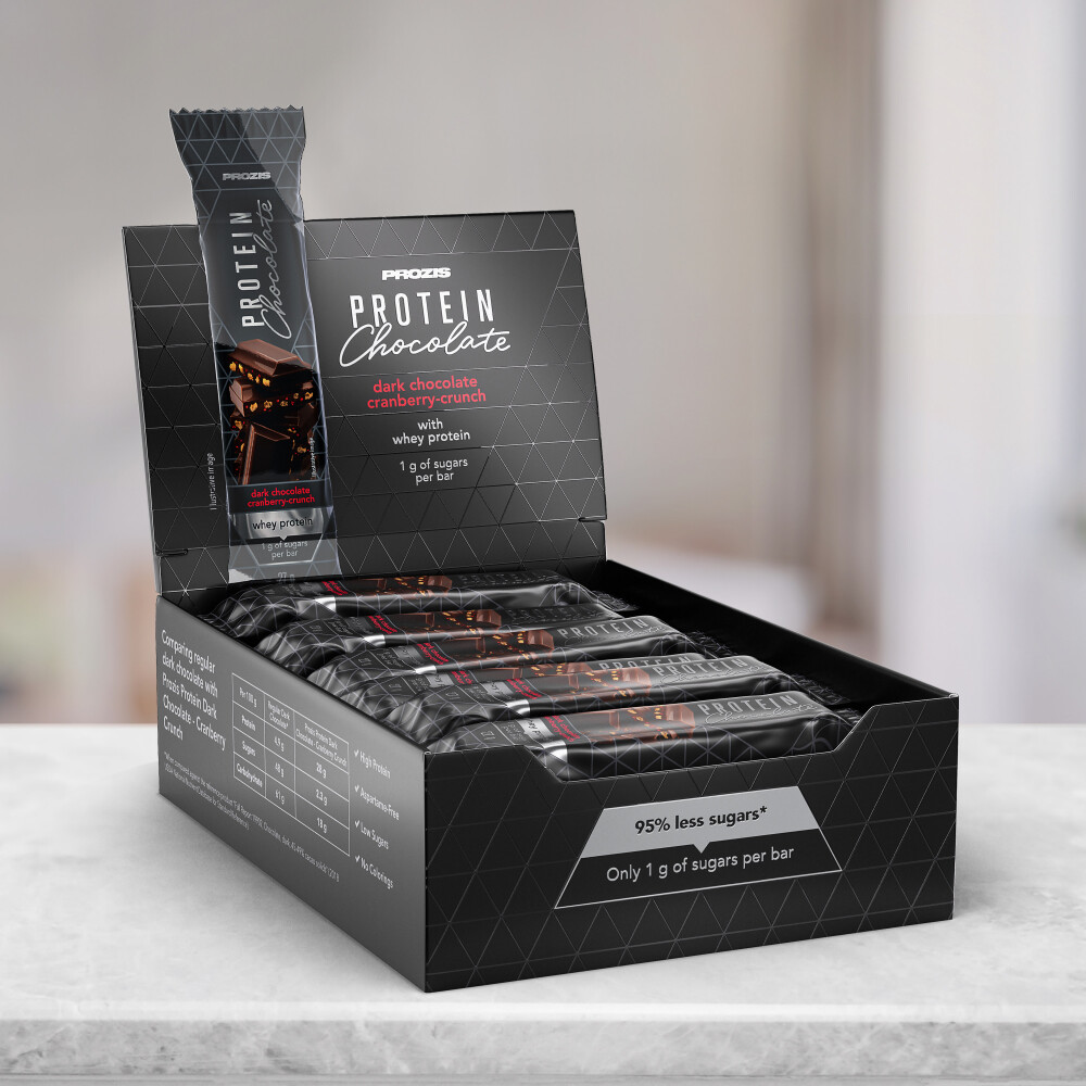 24 x Whey Protein Dark Chocolate - Cranberry-Crunch 27 g