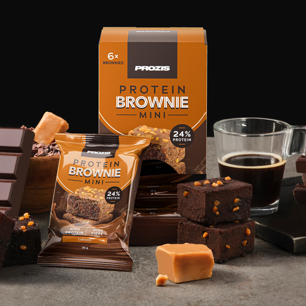 6 x Mini Protein Brownie - Caramel 30 g