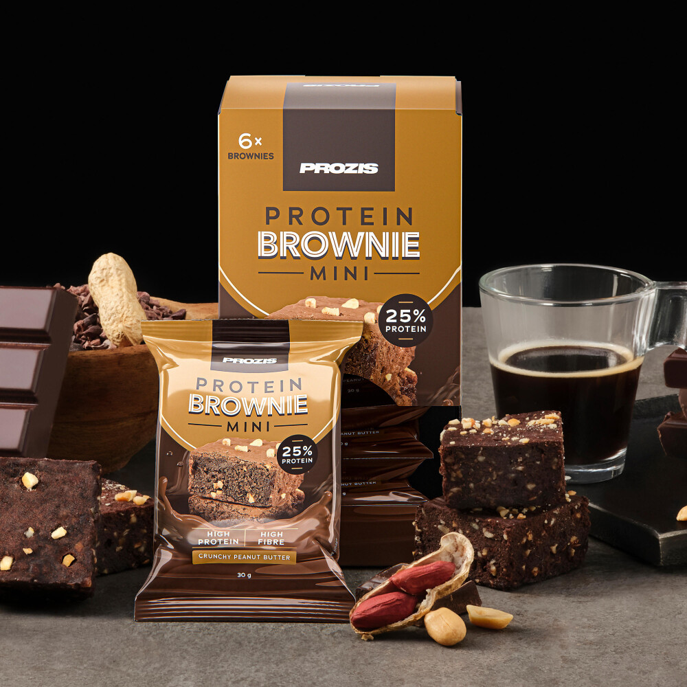 Mini-Protein-Brownie (6 Stk.) - Knusprige Erdnussbutter