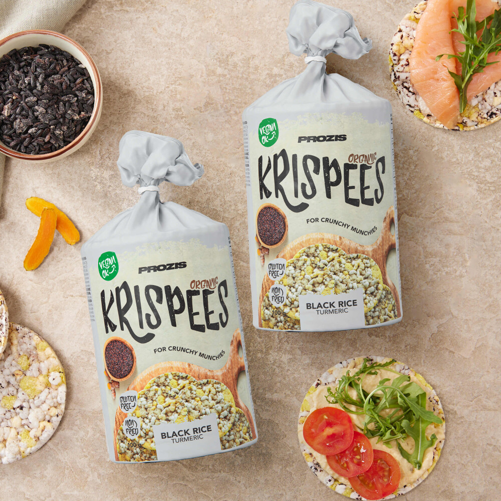 2 x Organic Krispees - Arroz Preto com Curcuma 100 g