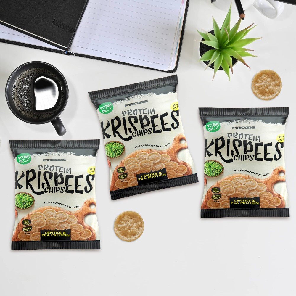 3 x Protein Krispees Chips - Lentils and Pea Protein 25 g