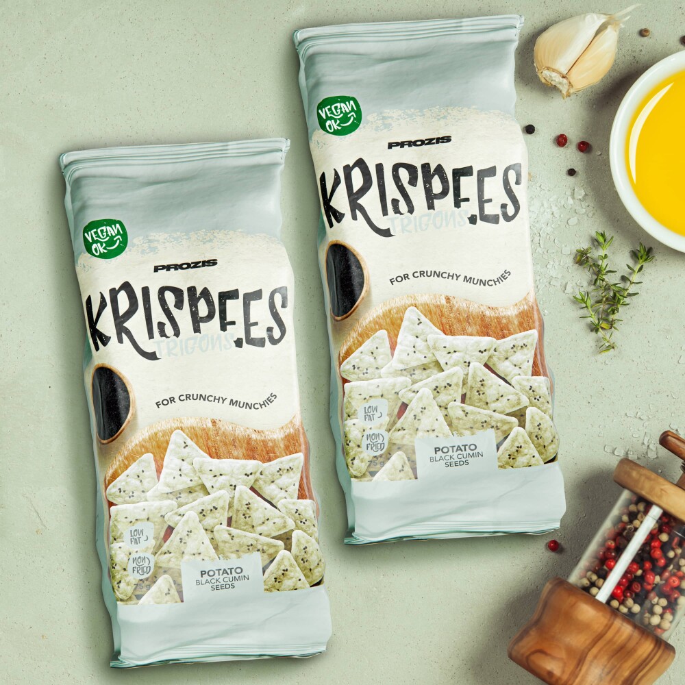 Trigon Krispees - Potato with Black Cumin Seeds 5 oz / 2 ct