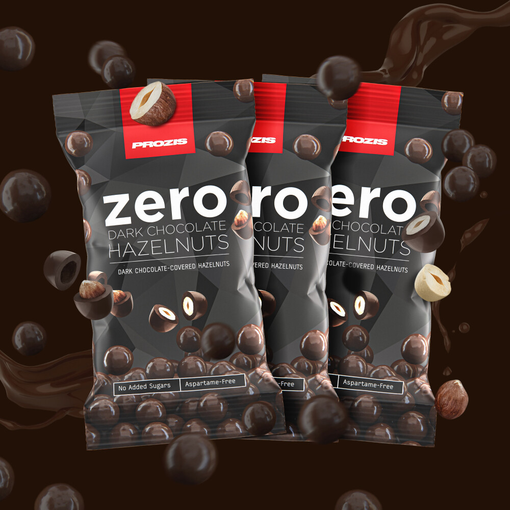 3 x Zero Dark Chocolate Hazelnuts 40 g