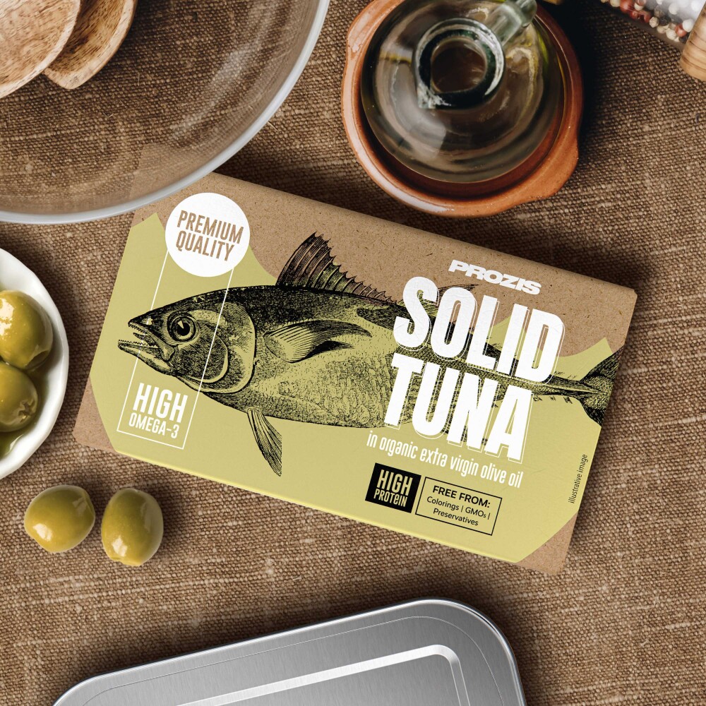 Thon Entier - À l'Huile d'Olive Vierge Extra Bio 120 g