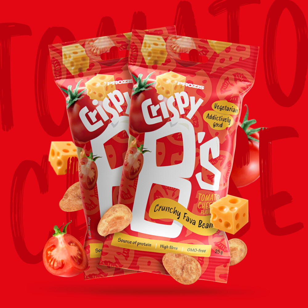 Crispy B's Crunchy Fava Beans - Tomato and Cheese 1.7 oz / 2 ct