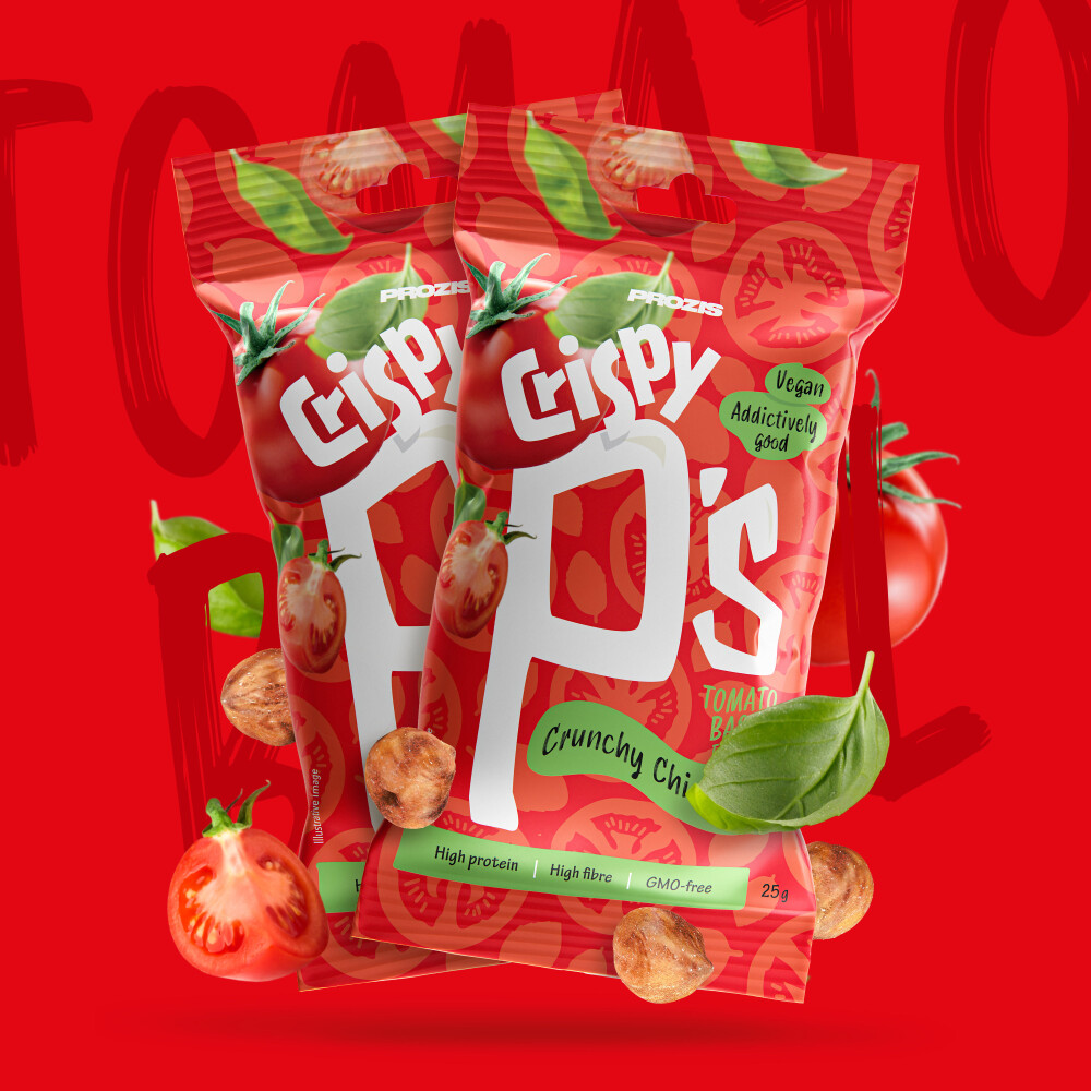 2 x Crispy P's Crunchy Chickpeas 25 g Tomato and Basil
