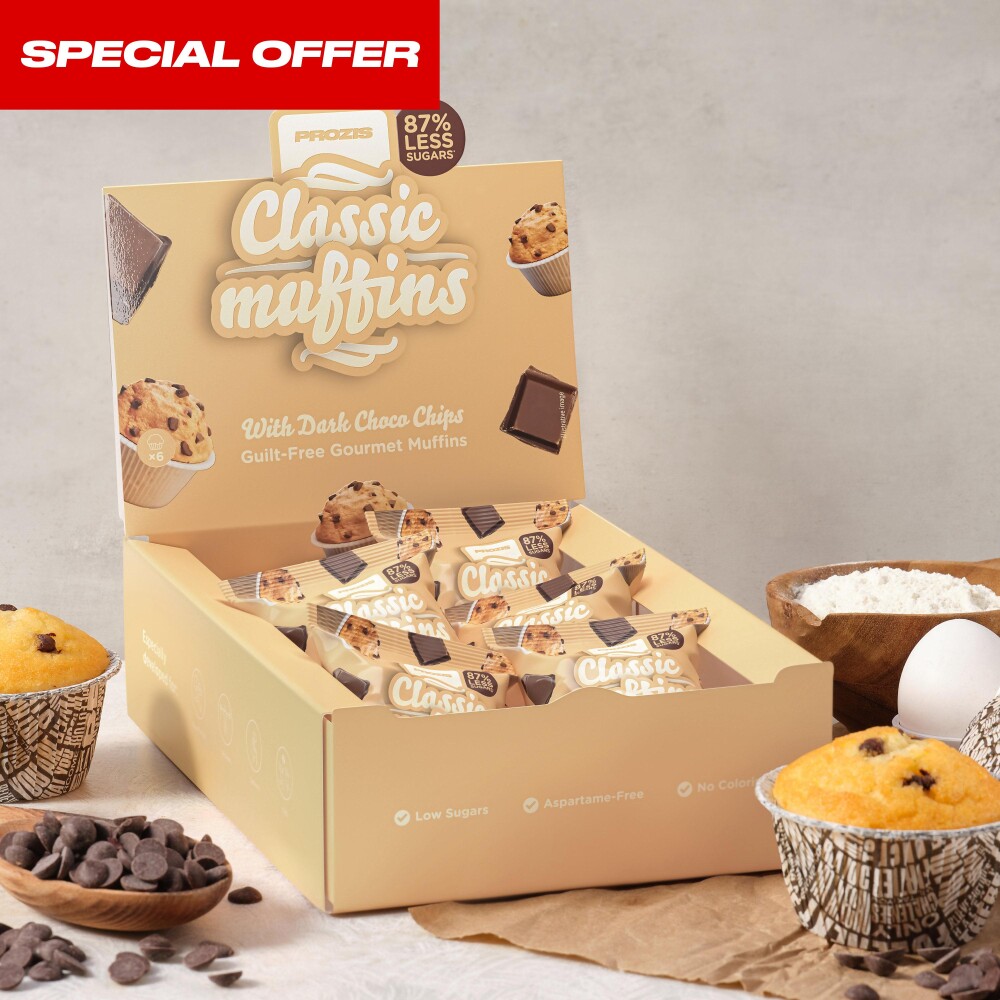 Low Sugar Muffins - Dark Choco Chips 12.7 oz / 6 ct