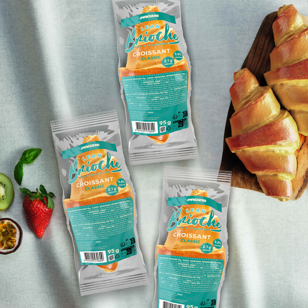 3 x Lean Brioche Croissant 95 g - Κλασικό