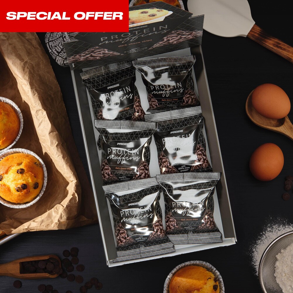 6 x Protein Muffins 60 g - Pepitas de chocolate negro Opportunity