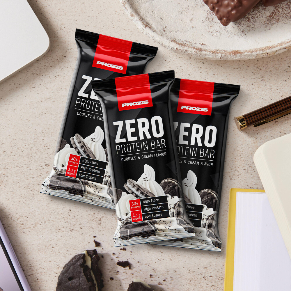 Prozis 3 X Zero Protein Bar Low Sugars