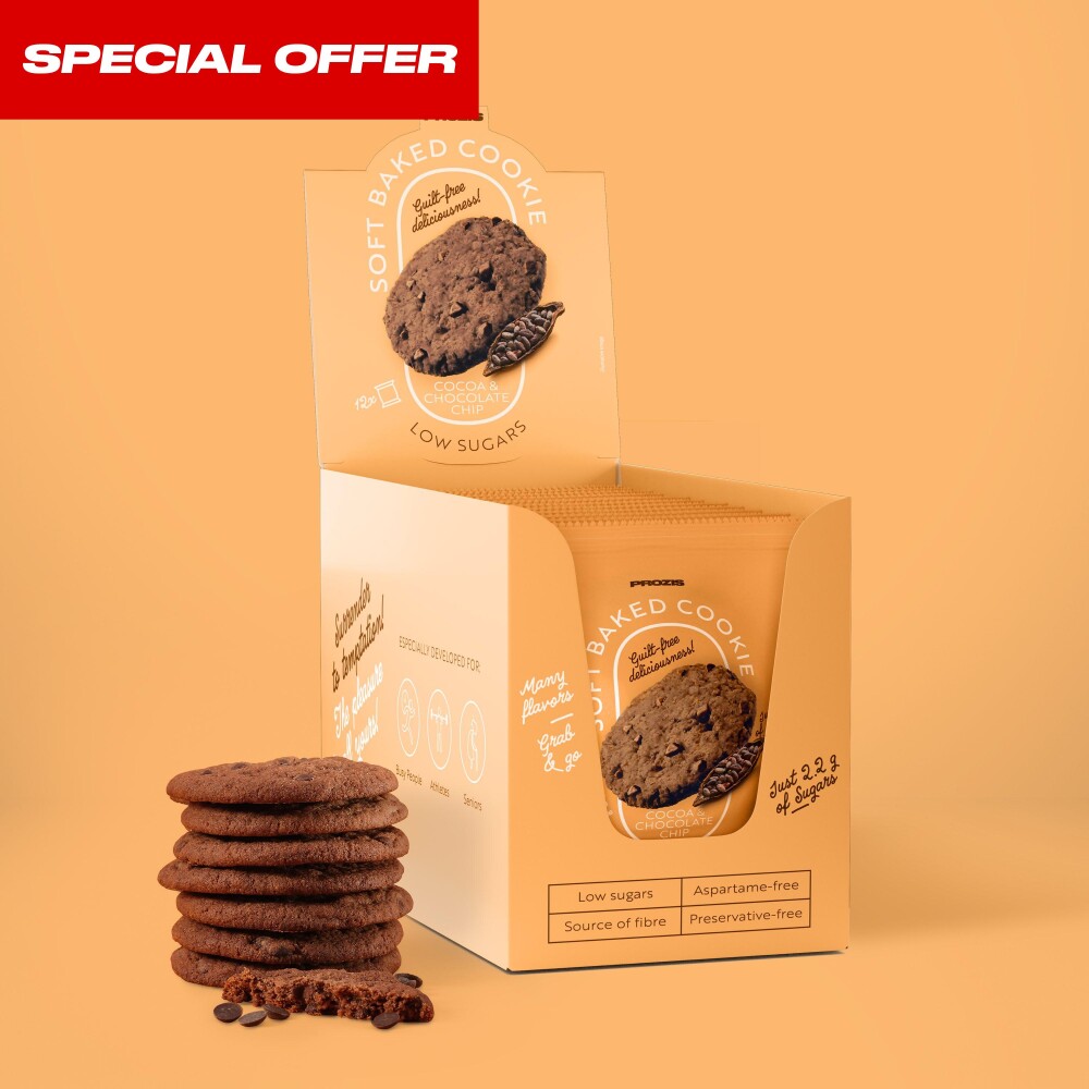 Soft Baked Cookie - Low sugars - Cocoa &amp; Chocolate Chips 16.9 oz / 12 ct