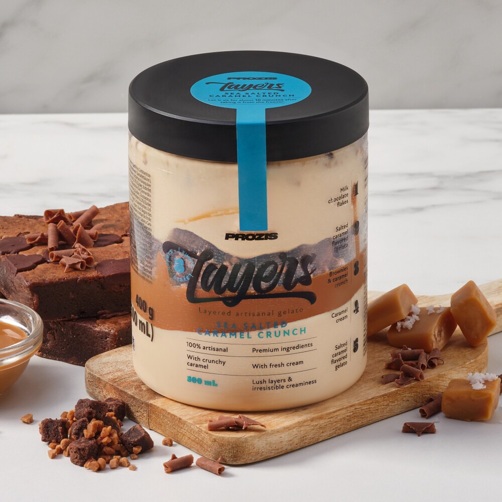 Layers Gelato - Caramelo Salgado Crocante 500 ml