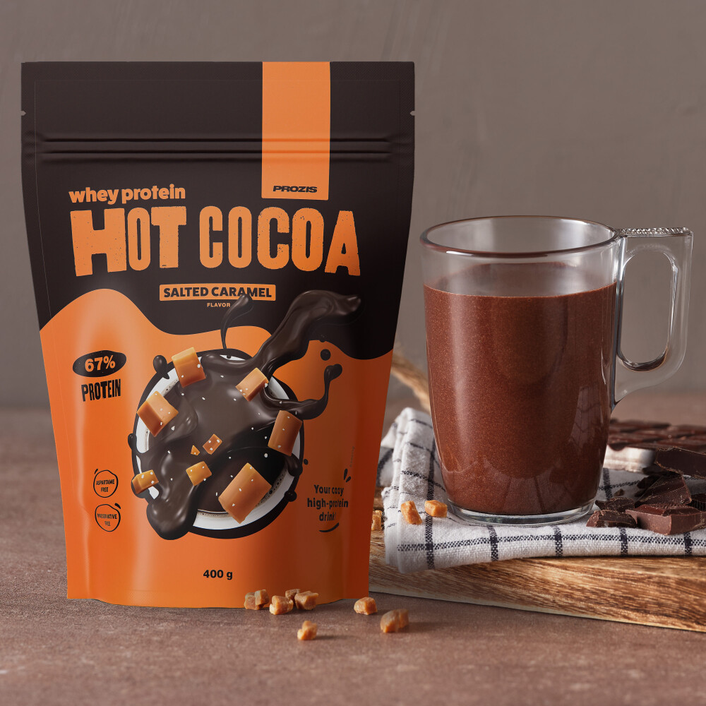 Hot Cocoa with Whey Protein 400 g - Salted Caramel
