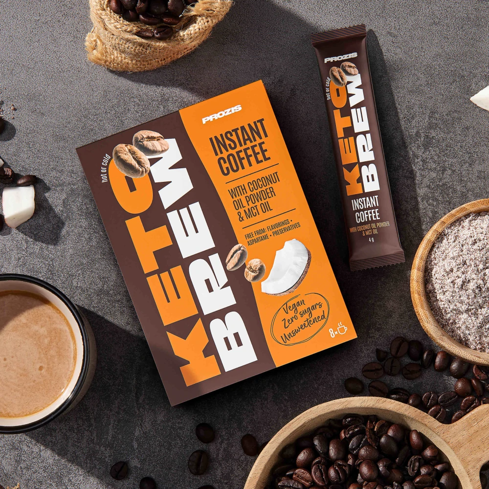 8 x Keto Brew - Café soluble