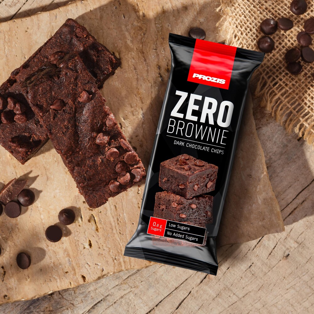 Zero Brownie - Dunkle Schokoladenstückchen