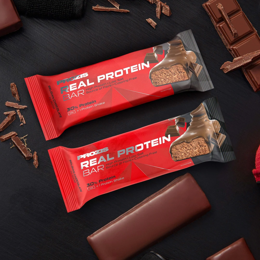 Real Protein Bar - Belgian Chocolate x 2 (1)
