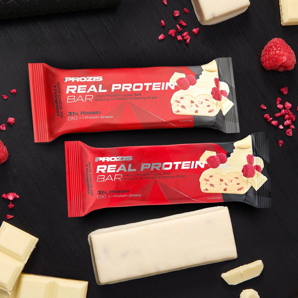 Real Protein Bar - White Chocolate & Raspberries x 2 (1)