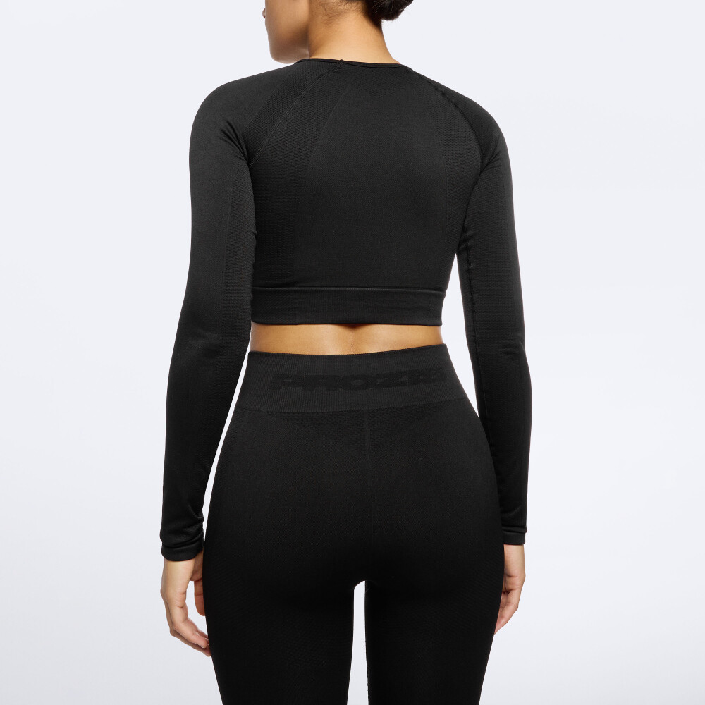 Contour Langarm-Crop Top