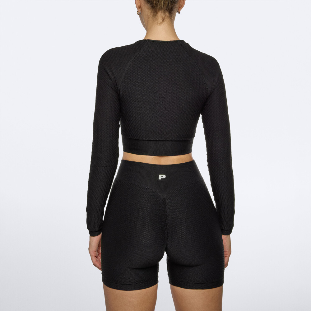 Peach Perfect FX LS Crop Top