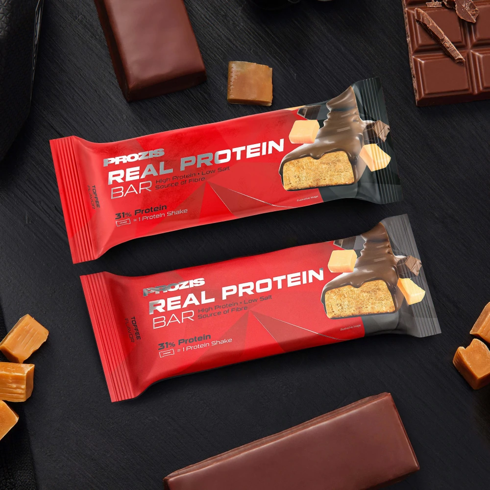 Real Protein Bar - Toffee x 2 (1)