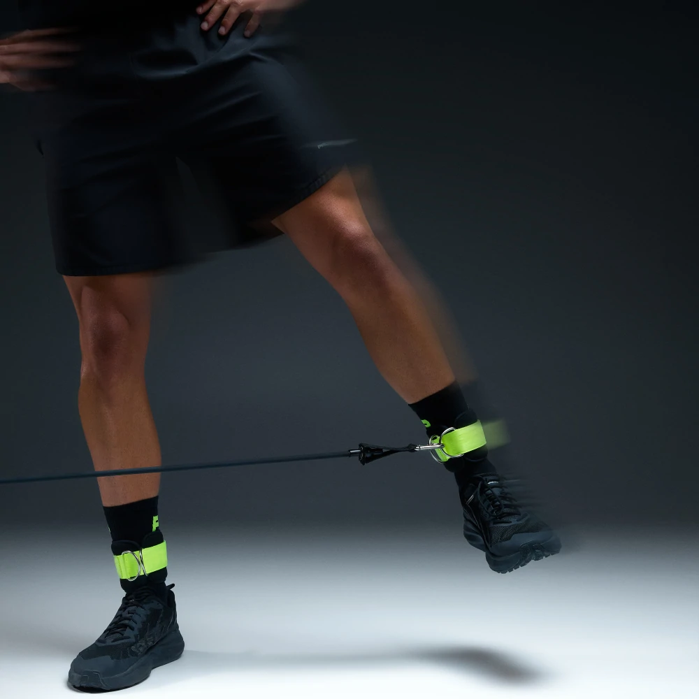 Ankle Strap - Single (1) - Black / Neon Yellow (1)