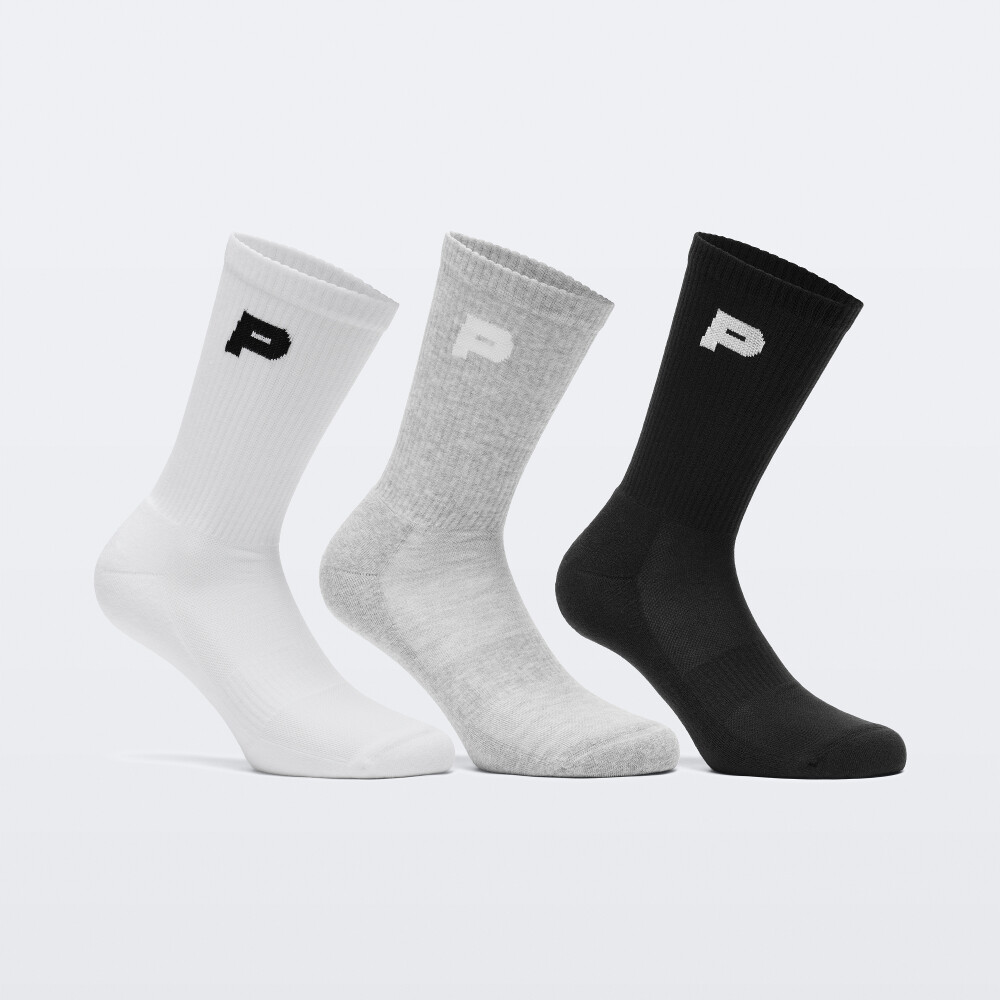 Chaussettes mi-mollet 24/7 coussinées - Pack de 3 - Neutre