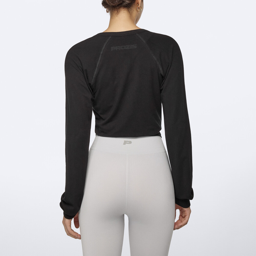 Wellness Retreat Langarm-Crop-Sweatshirt