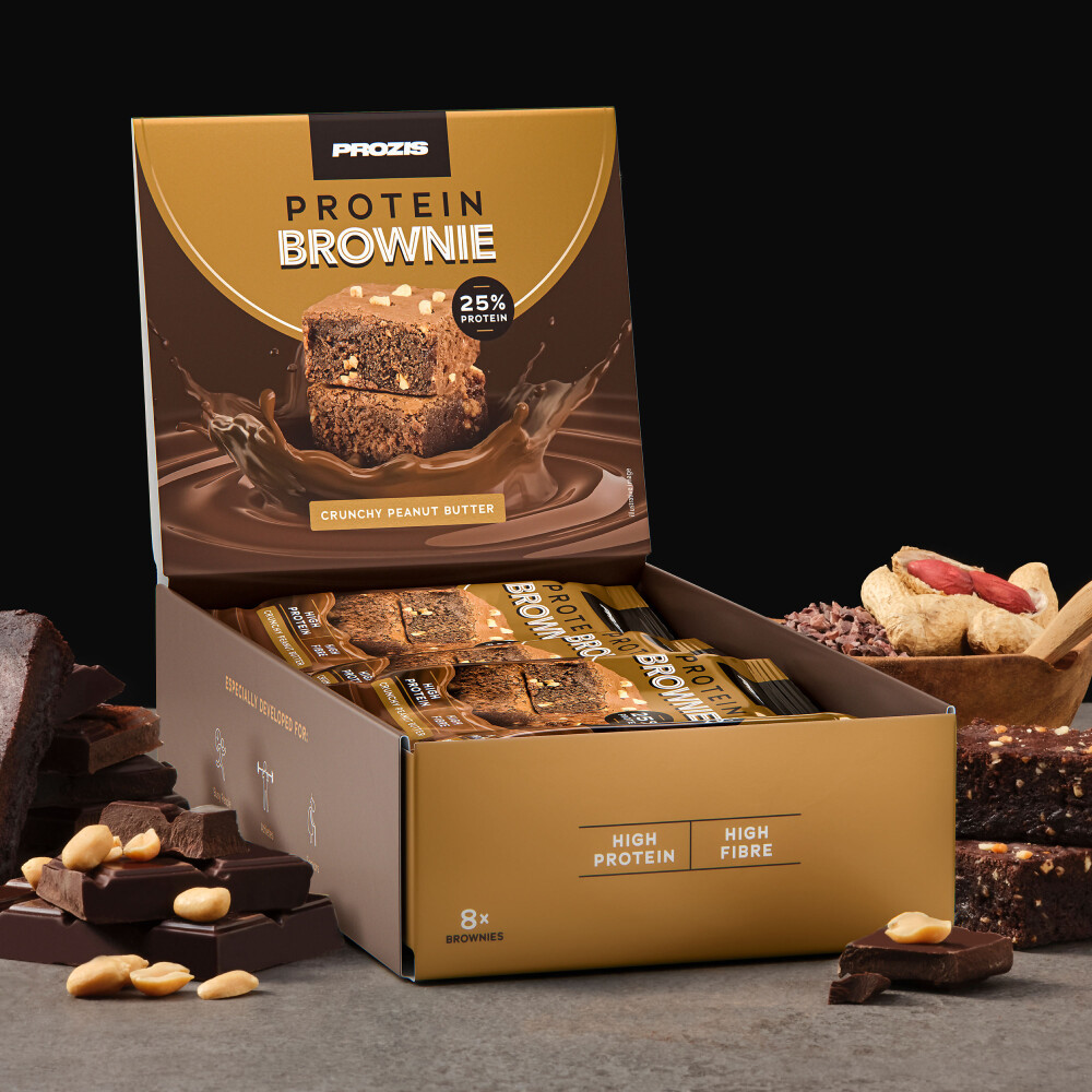 Protein Brownie (8 units) - Crunchy Peanut Butter
