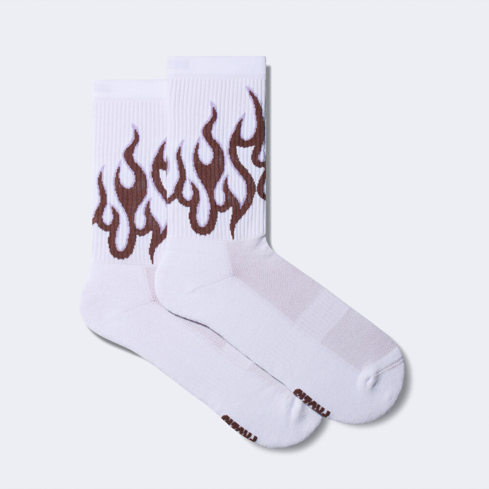 Flame On Crew Socks
