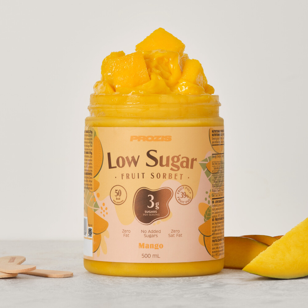 Fruchtsorbet mit niedrigem Zuckergehalt 500 ml - Mango