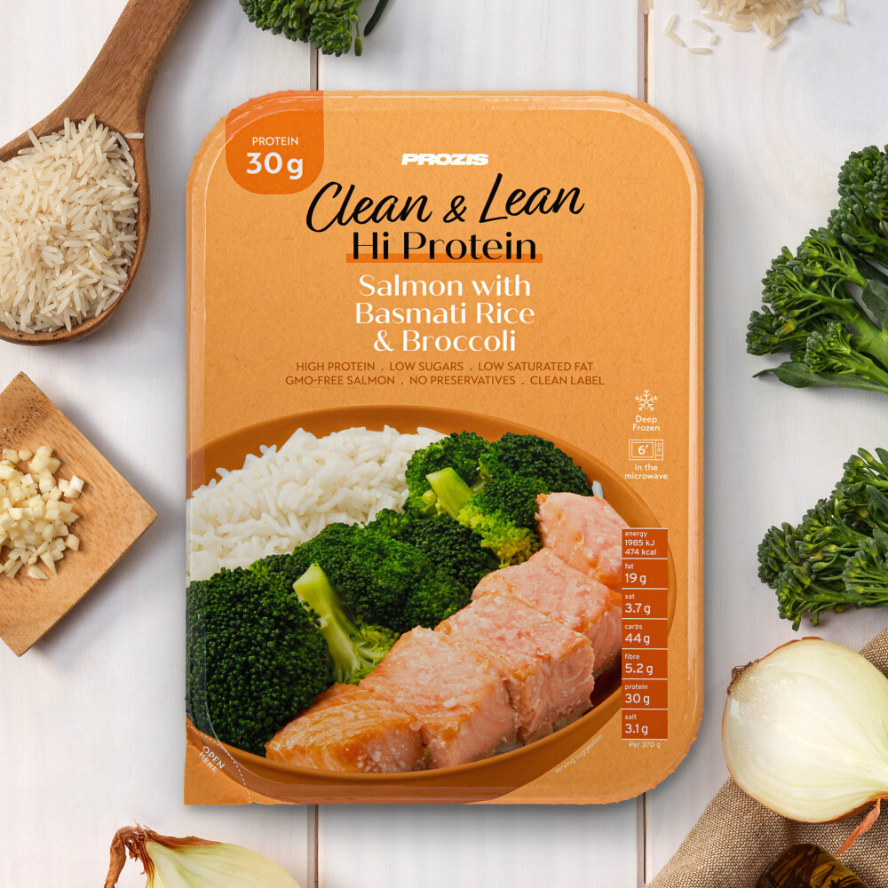 Clean & Lean Hi Protein – Lachs mit Basmatireis und Brokkoli